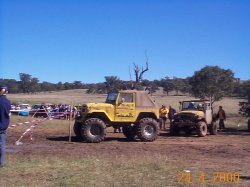 FJ-40, 44 inch Boggers, Chev 454.